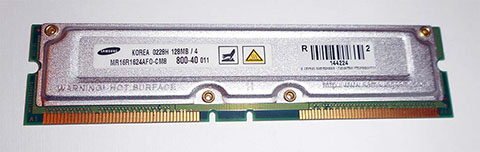 Модули памяти SAMSUNG RAMBUS RIMM RDRAM 128MB в городе Москва, фото 2, Модули памяти