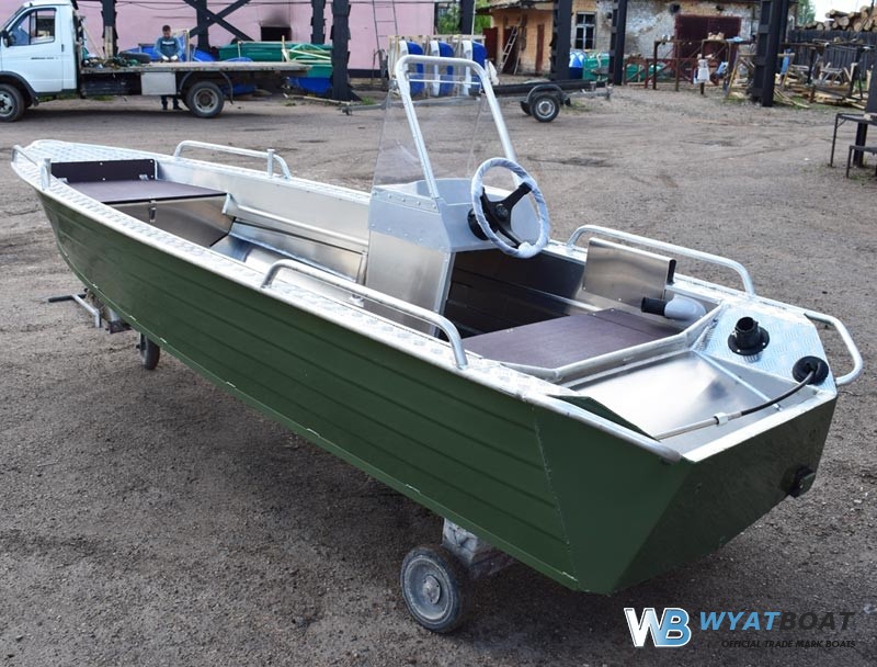 Купить лодку (катер) Wyatboat-390 У с консолью в городе Тверь, фото 3, стоимость: 151 000 руб.