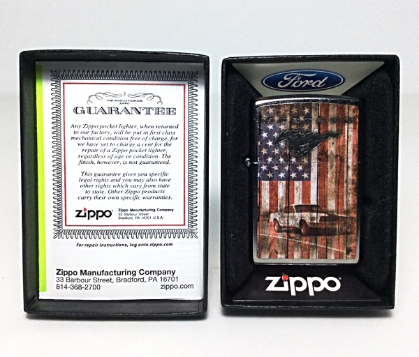 Зажигалка Zippo 79623 Ford Mustang and American Flag в городе Москва, фото 2, телефон продавца: +7 (903) 549-22-17