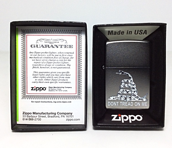 Зажигалка Zippo 29841 Dont Tread on Me Flag Snake в городе Москва, фото 2, телефон продавца: +7 (903) 549-22-17