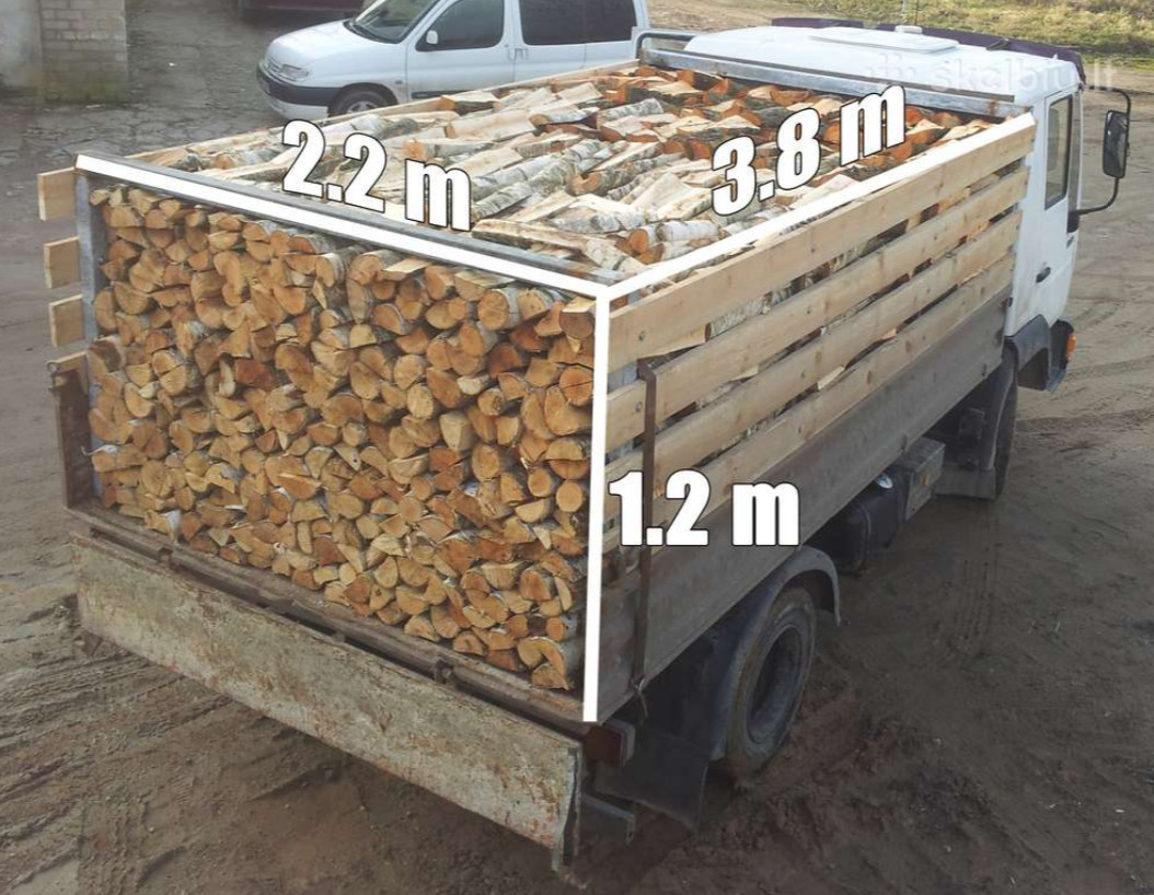 Сколько кубов дров в 1 кубе