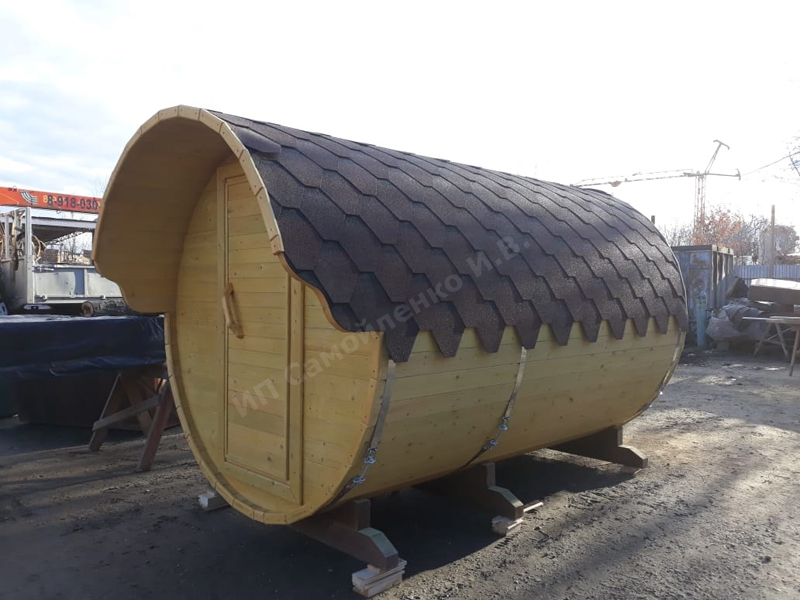 Баня-бочка 3 метра в городе Динская, фото 5, Краснодарский край