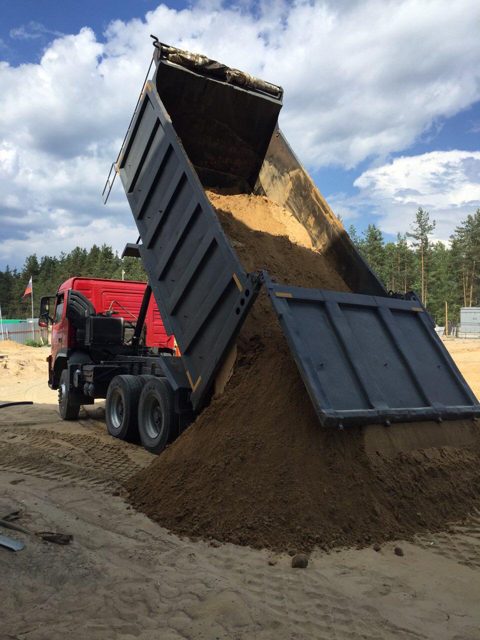 Доставка песка, плодородной земли, вывоз грунта в городе Выборг, фото 1, телефон продавца: +7 (931) 313-35-43