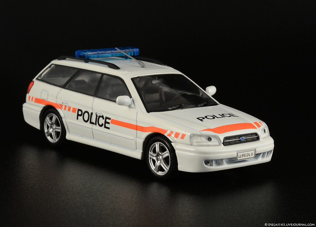 Полицейские машины мира №58 SUBARU LEGACY. Полиция Швейцарии   в городе Липецк, фото 2, Липецкая область