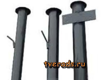 Столбы для забора (металлические) Липки в городе Липки, фото 1, Металлопрокат, арматура, металлоизделия