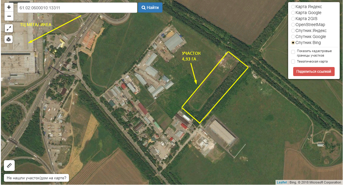 Продам земельный участок площадью - 4,93 Га рядом с МЕГОЙ, Аксай в городе Аксай, фото 4, Ростовская область