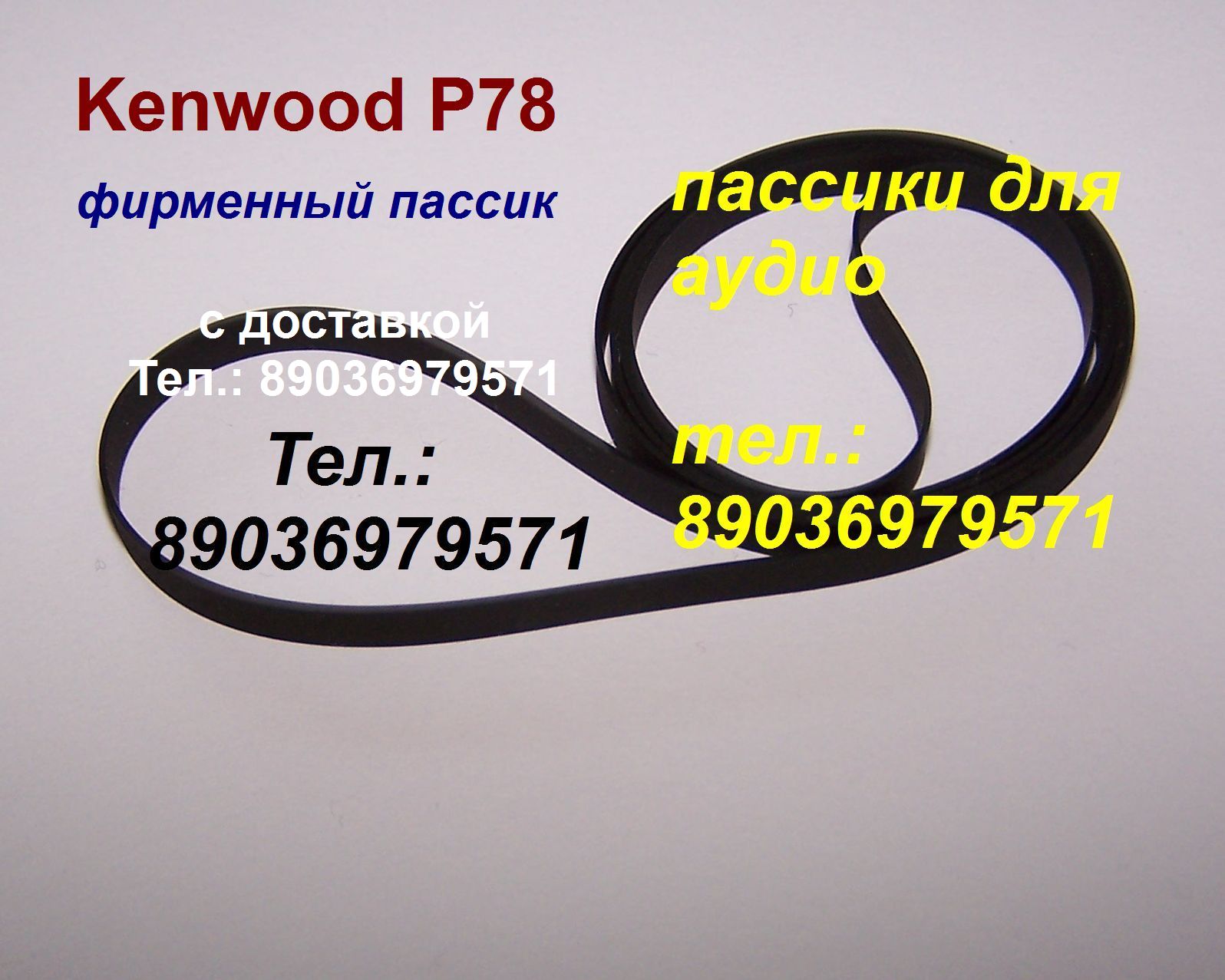 пассик для Kenwood P78 ремень пасик для Кенвуд P 78 в городе Москва, фото 1, телефон продавца: +7 (903) 697-95-71