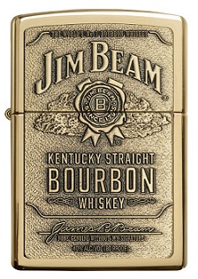 Зажигалка Zippo 254BJB 929 Jim Beam Brass Emblem в городе Москва, фото 1, Табакокурение