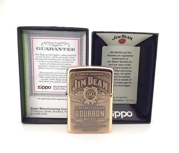 Зажигалка Zippo 254BJB 929 Jim Beam Brass Emblem в городе Москва, фото 3, телефон продавца: +7 (903) 549-22-17