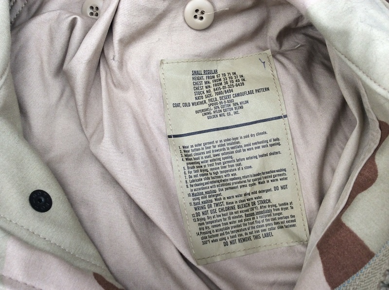 Куртка M65 Genuine US Military Issue 3 Color Desert в городе Москва, фото 4, Верхняя одежда