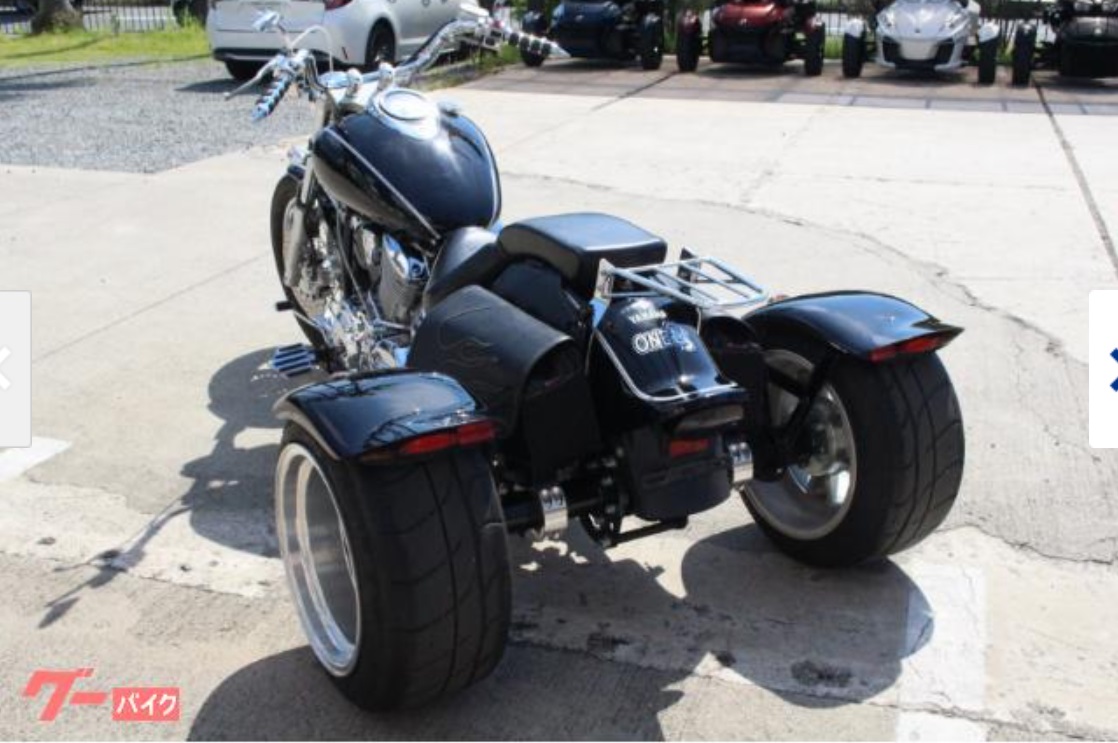 Трайк мотоцикл круизер Yamaha Dragstar 1100 Trike рама VP13J боковые мотосумки гв 2002 в городе Москва, фото 7, Московская область