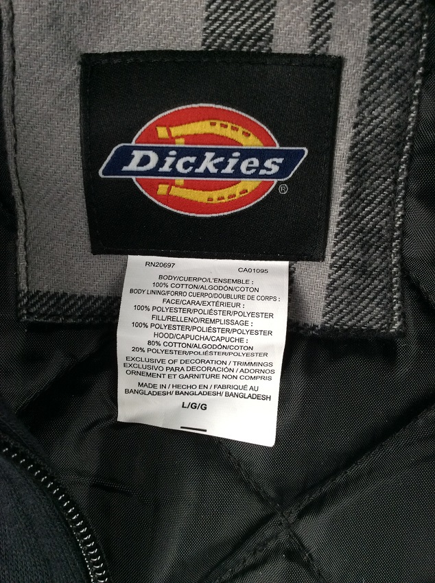 Стеганая фланелевая куртка-рубашка Dickies в городе Москва, фото 7, телефон продавца: +7 (903) 549-22-17