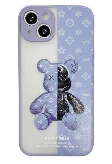 Чехол для iPhone 12 Pro Max синий / силиконовый / чехол с тедди в городе Самара, фото 2, телефон продавца: +7 (800) 800-80-80
