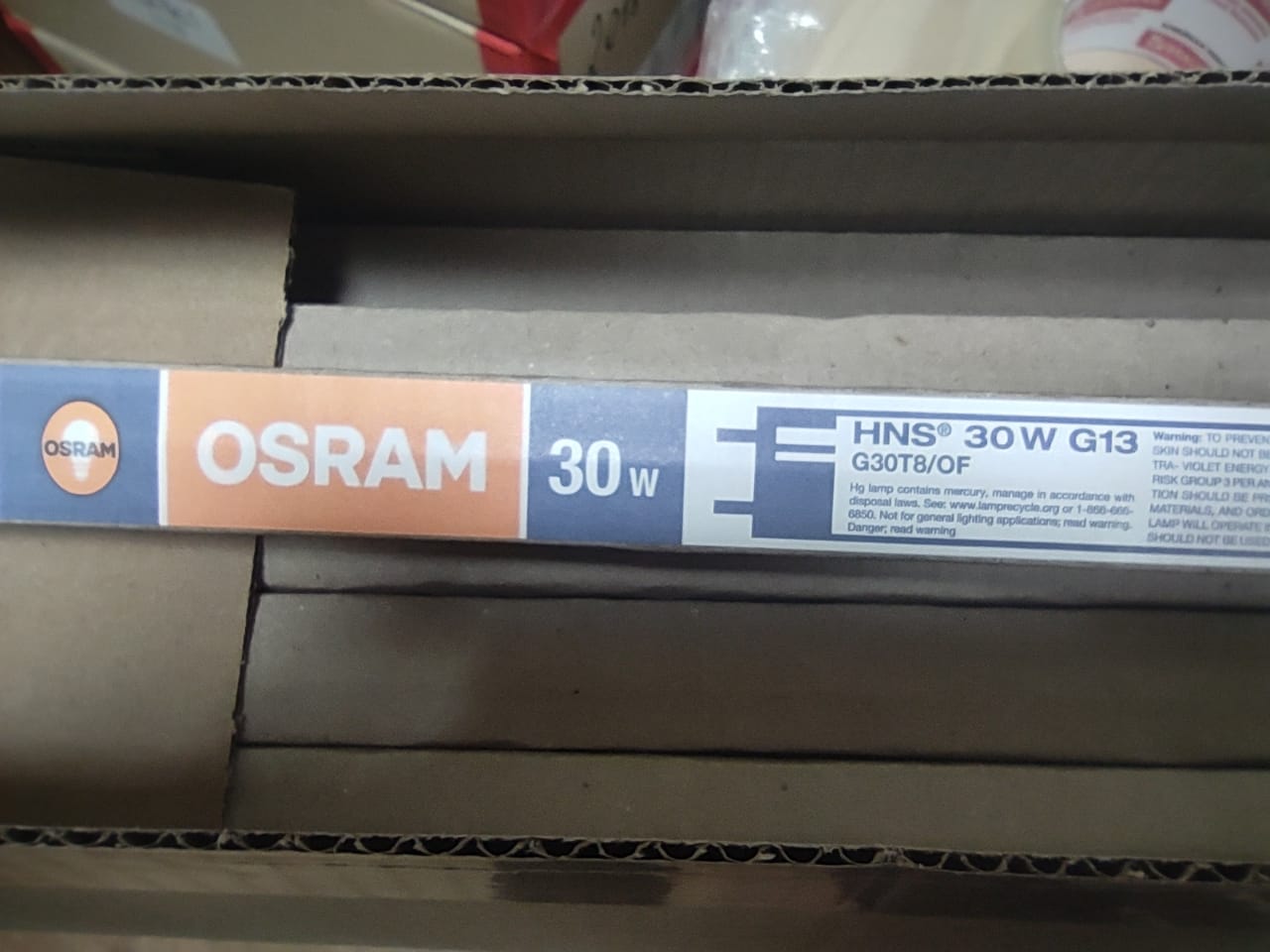 Оригинальная лампа ультрафиолетового излучения (бактерицидная) HNS 30W G13 L895mm G300T8/OF OSRAM в городе Москва, фото 1, телефон продавца: +7 (903) 279-96-17