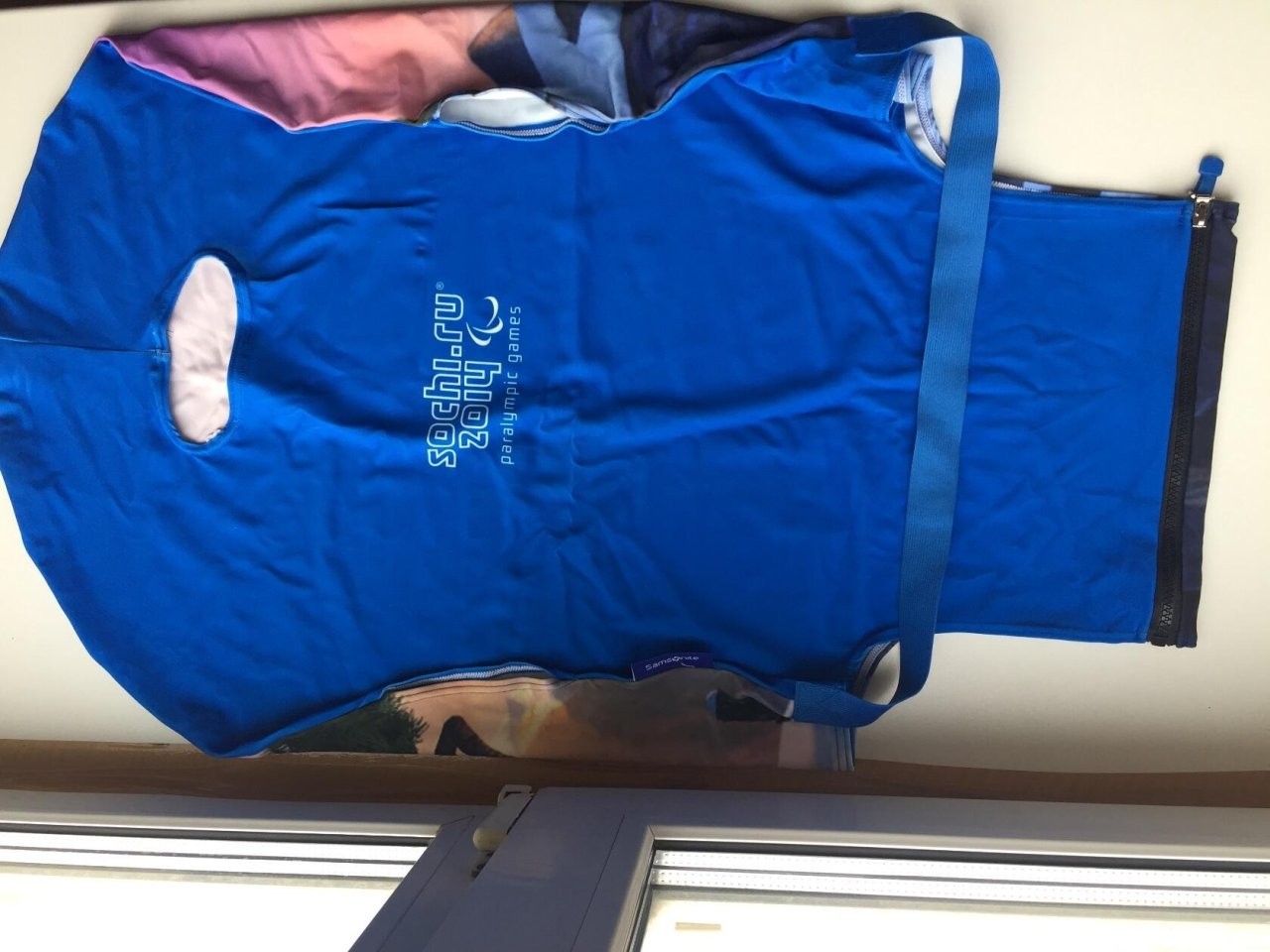 Чехол новый samsonite на чемодан сочи олимпиада синий средни аксессуар багаж сумка ручная кладь для в городе Москва, фото 3, стоимость: 3 500 руб.