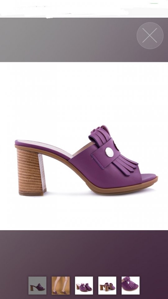 Сабо loriblu италия 39 размер кожа сиреневые фиолетовые каблук 8 см босоножки обувь женская лето в городе Москва, фото 2, стоимость: 35 500 руб.