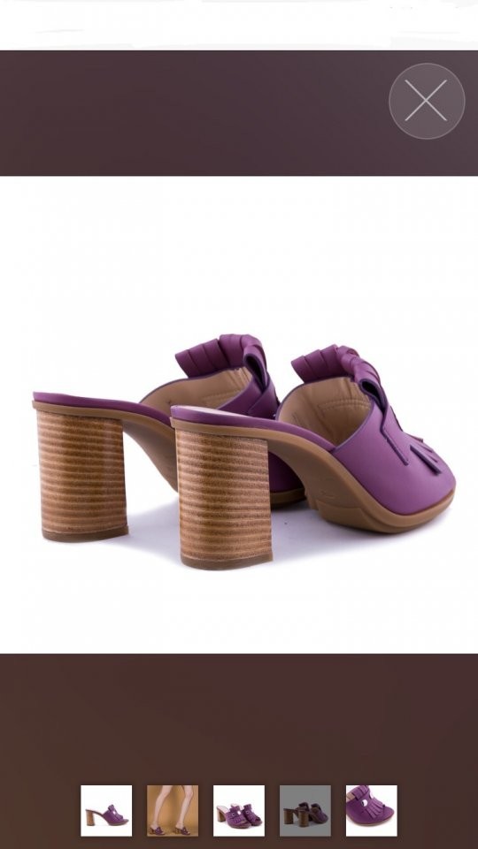 Сабо loriblu италия 39 размер кожа сиреневые фиолетовые каблук 8 см босоножки обувь женская лето в городе Москва, фото 3, Женская обувь