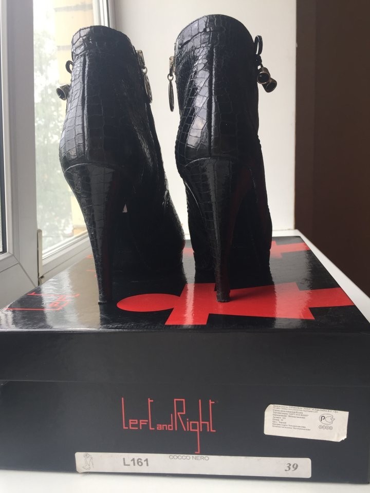 Ботинки left&right; италия 39 размер кожа черные платформа каблук 10 ботильоны женские внутри кожаные в городе Москва, фото 9, телефон продавца: +7 (905) 721-56-56