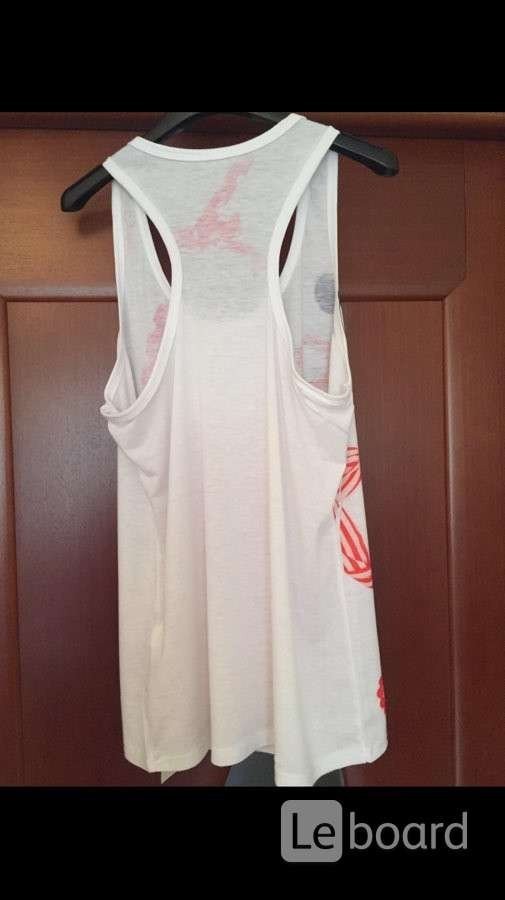 Майка топ новая италия 44 46 м белая рисунок принт купальник оранжевый ткань хлопок футболка блуза б в городе Москва, фото 3, стоимость: 3 500 руб.