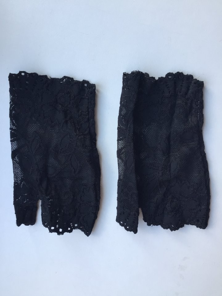 Перчатки митенки кружева чёрные стретч гипюр без пальцев женские аксессуары мода стиль размер 42 44 в городе Москва, фото 4, стоимость: 500 руб.