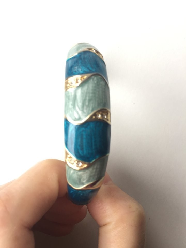 Браслет на руку стразы сваровски swarovski кристаллы голубой синий бижутерия украшения на руку аксес в городе Москва, фото 4, Бижутерия