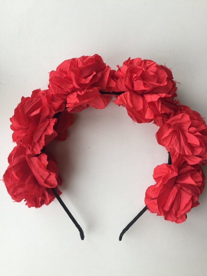 Ободок на волосы в стиле dolce&gabbana; красный цветы розы украшение бижутерия аксессуары в городе Москва, фото 1, Московская область